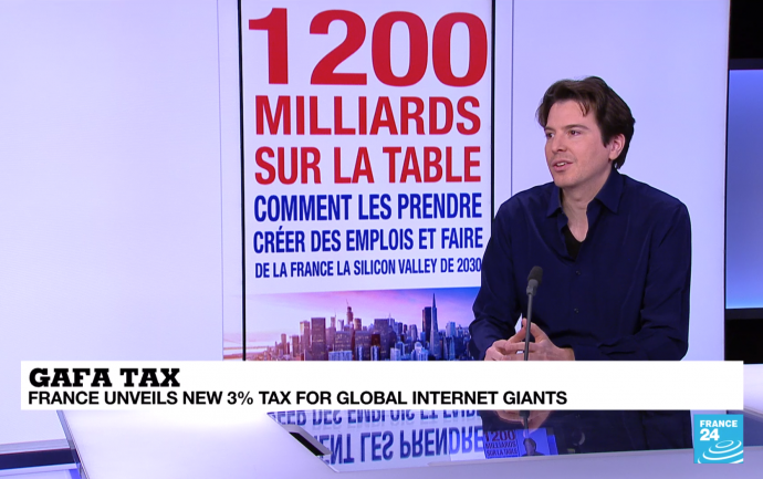 France 24 - Guillaume Villon de Benveniste - GAFA Tax